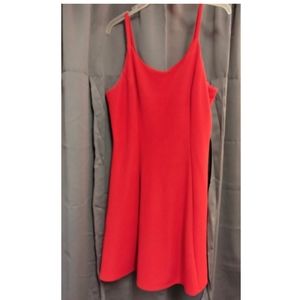 RED SWING DRESS